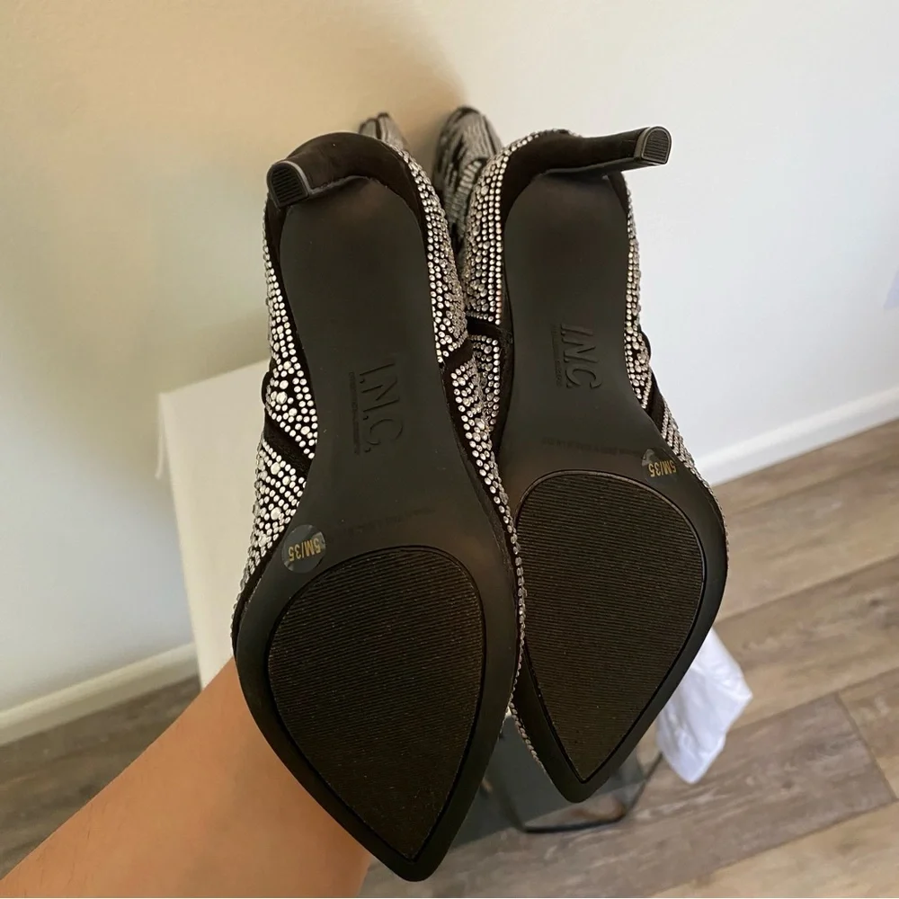 INC International Concepts Rhinestone Cowboy Boots 5 New Without Box